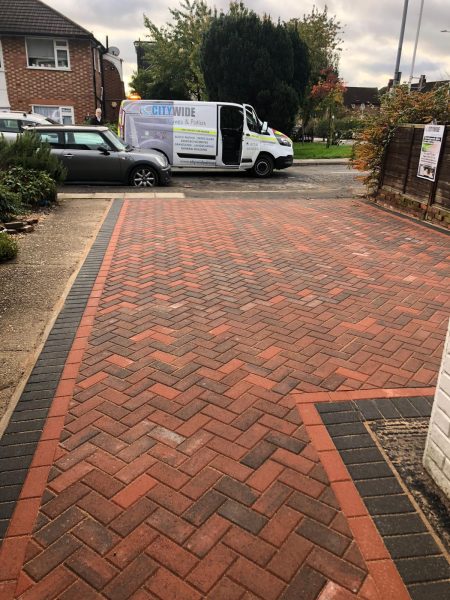 Paving driveway in Wanstead